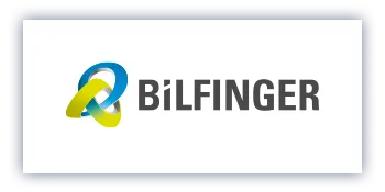 Apprentice Team Day 1 Bilfinger logo – Alma Park client