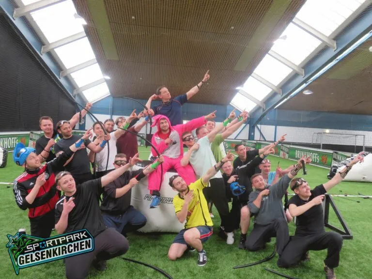 Arrowtag stag and hen party in the Ruhr region at Sportpark Gelsenkirchen – image 3