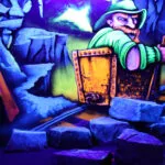 Schwarzlichtbereich und Abenteuer-Minigolfanlage 1 Adventure Minigolf Gelsenkirchen schwarzlicht 4