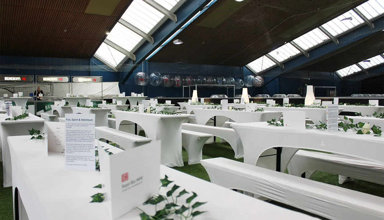 Evenementenhal Erlebnishalle bij Alma Park in Gelsenkirchen