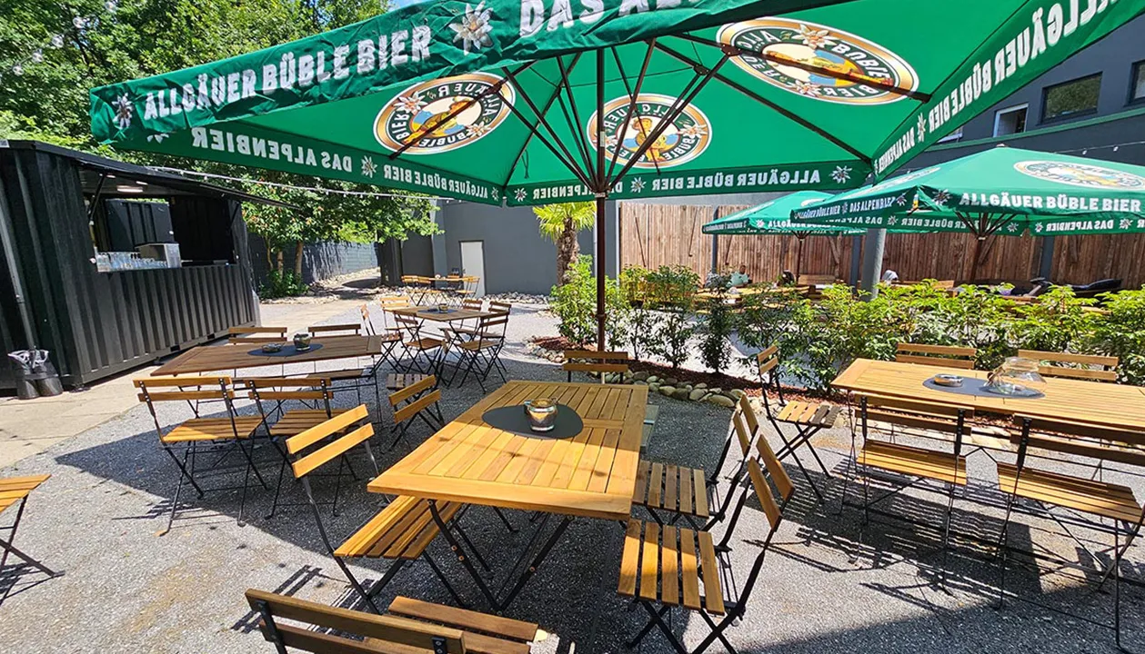 Biertuin en evenementenlocatie bij Alma Park in Gelsenkirchen